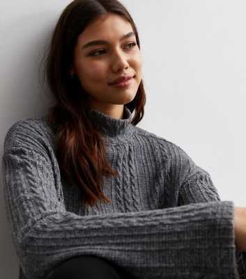 Rolled Mock Neck Sweater for Tall Women