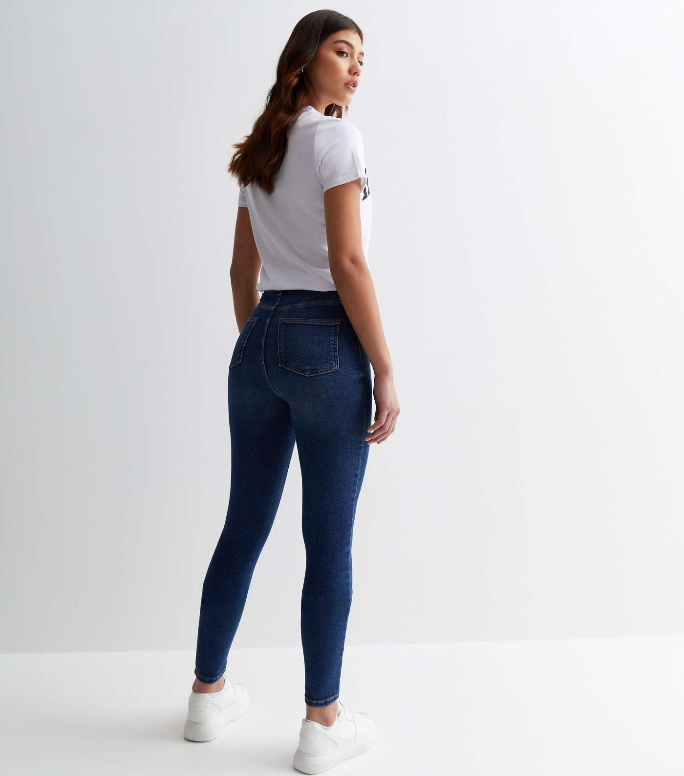 Tall Blue Hallie Disco Super Skinny Jeans Image 4
