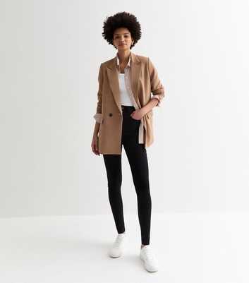 Tall Black High Waist Yazmin Skinny Jeans
