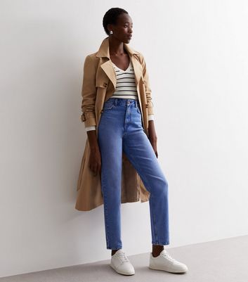 Tall Bright Blue Tori Mom Jeans New Look