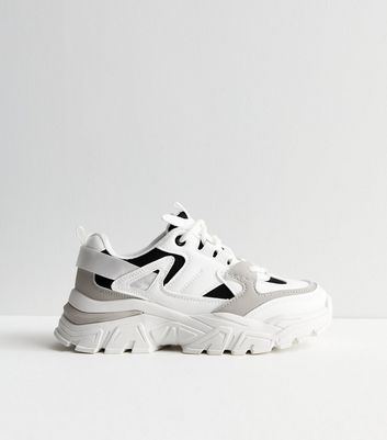 Chunky lace up on sale trainers