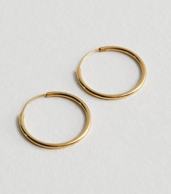 Genuine gold clearance hoop earrings