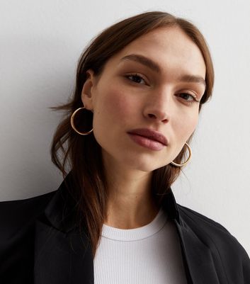 Tapered on sale hoop earrings