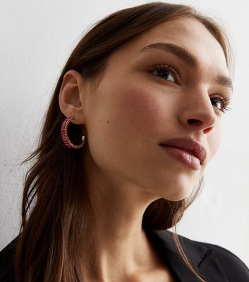 New look deals pink earrings