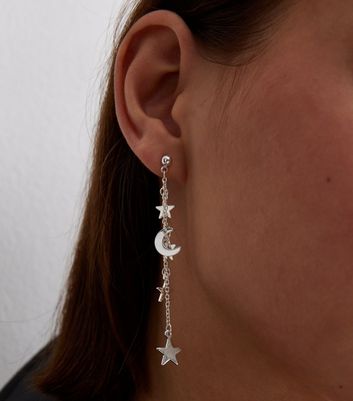 Silver earrings store new look