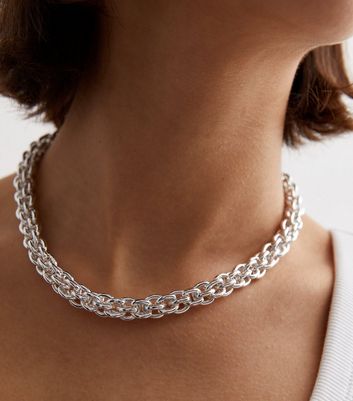 Womens Necklace Chunky Single Layer Necklace Chain 8mm Thick Silver Chain  Necklace Silver Cuban Chain for Her Womens Jewelry Gifts - Etsy Australia