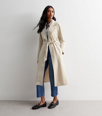 Belted sales duster coat