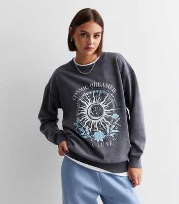 Skinnydip Lilac Disney Stitch Logo Sweatshirt