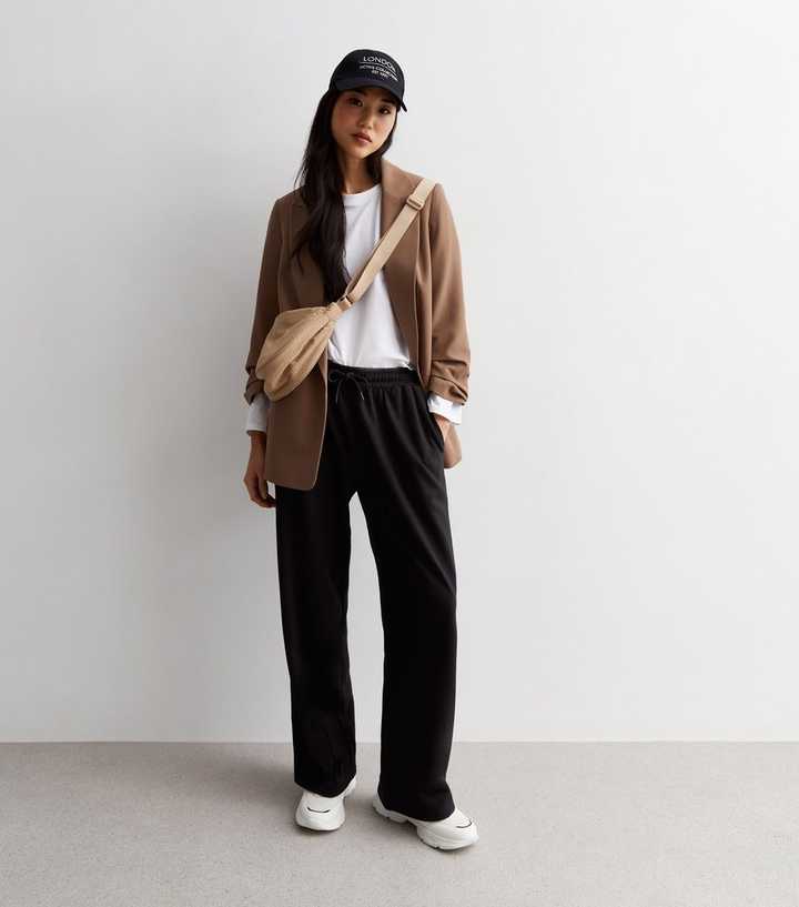 Black Wide Leg Joggers