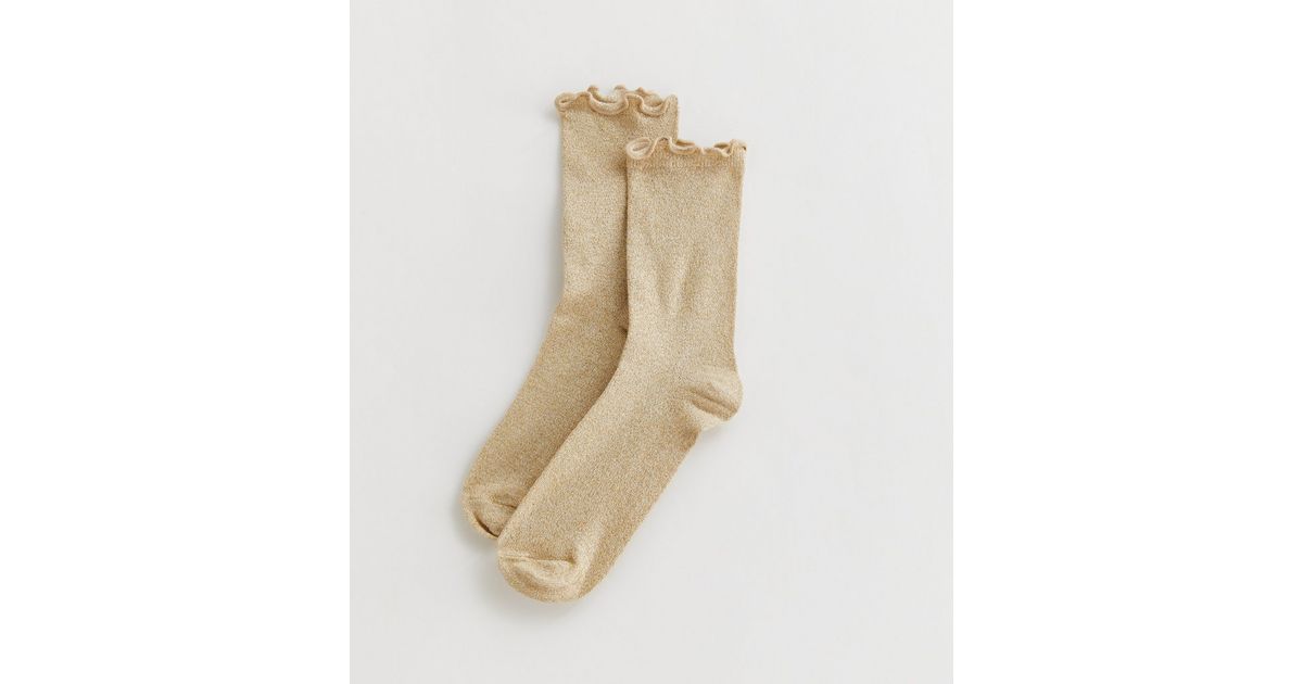Prénatal peuter broek lurex - Meisjes - Light Beige Brown - Maat 74