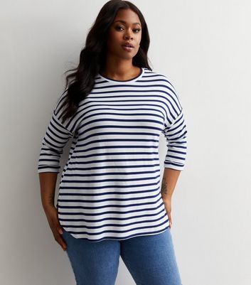 Striped jeans sale plus size