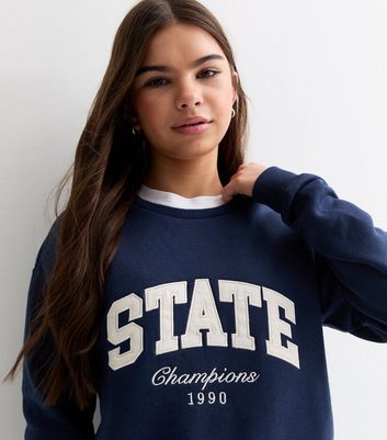 Girls store navy sweatshirt