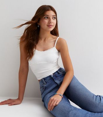 Girl in outlet white top