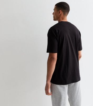 Men's Black Cotton Tokyo Logo Oversized T-Shirt New Look