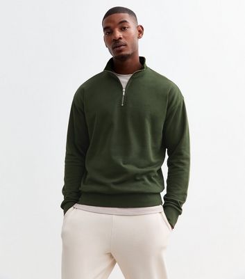 Dark green quarter zip best sale