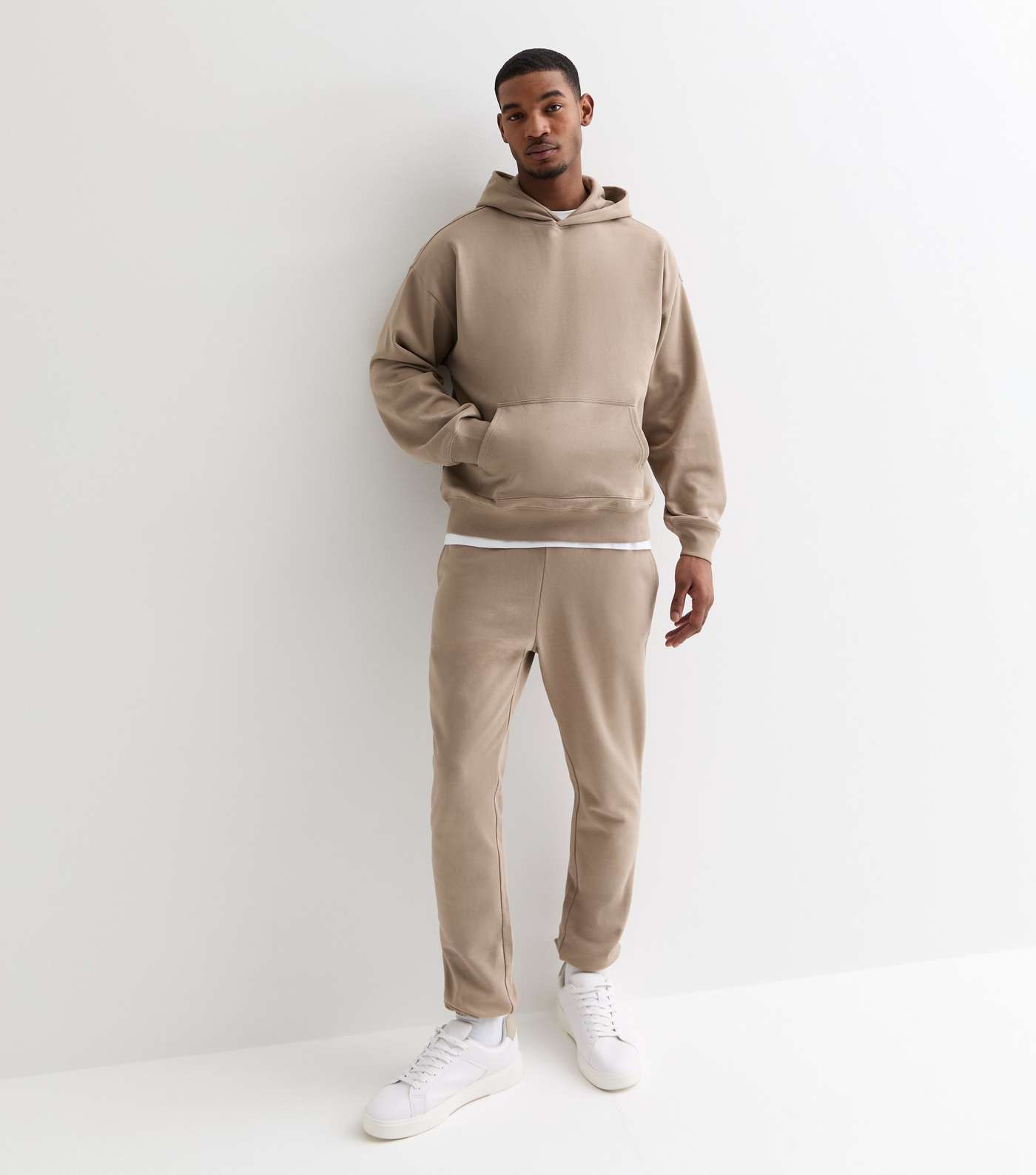 Mid Brown Pocket Front Oversized Hoodie  Image 3
