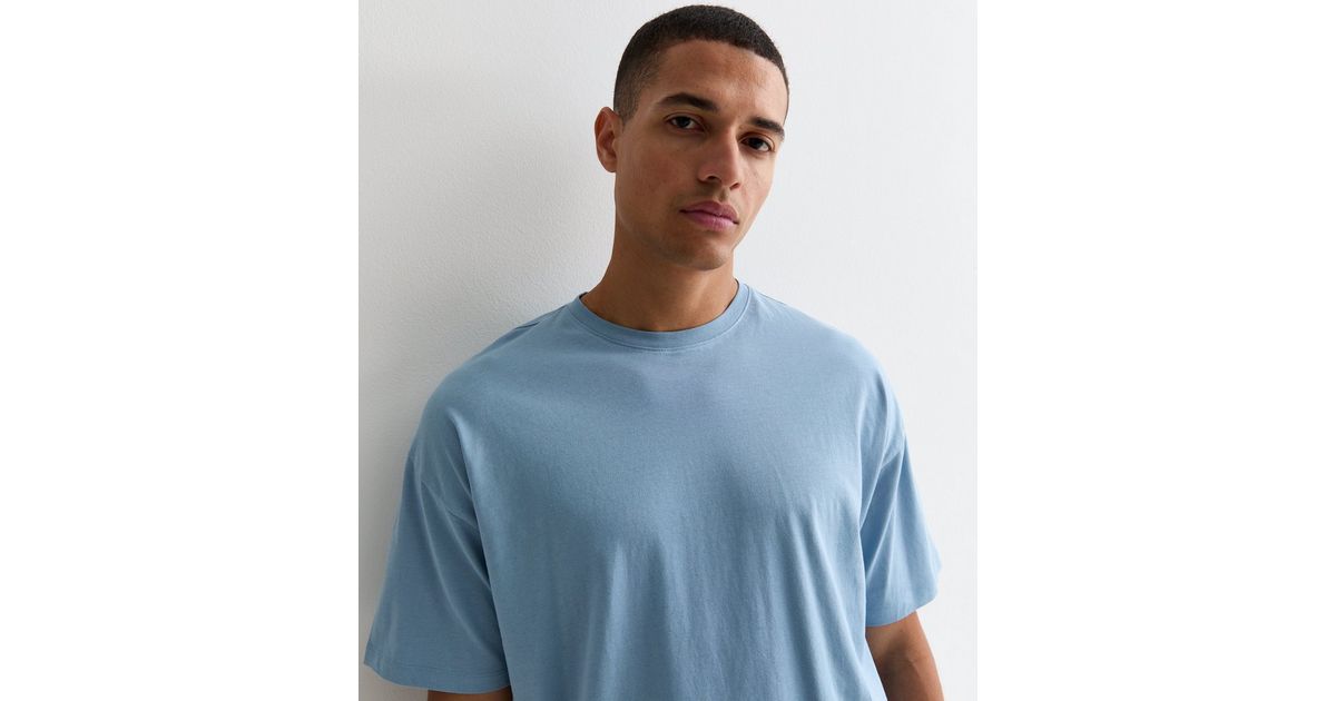First Class Coastline Oversized Knit Tee in Blue main image 1
