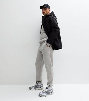 Grey Marl Cuffed Joggers New Look