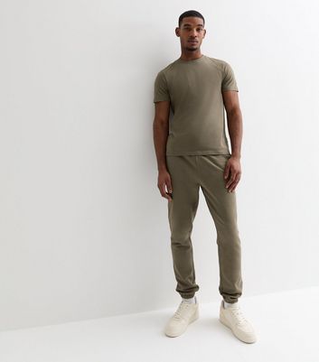 New Look slim fit pleated pants in oatmeal | ASOS