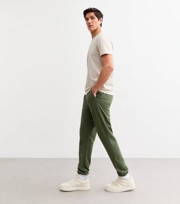Khaki Cuffed Joggers New Look