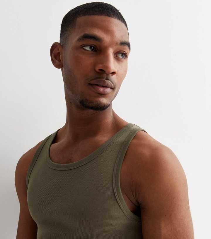ASOS DESIGN muscle fit tank vest in green stripe | ASOS