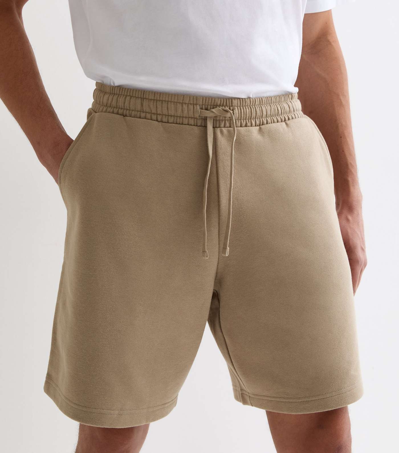 Mink Relaxed Fit Drawstring Jersey Shorts Image 3