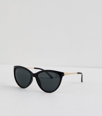 Black Cat Eye Sunglasses New Look