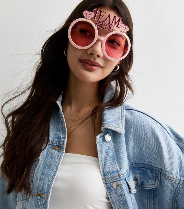 Pink Team Bride Sunglasses