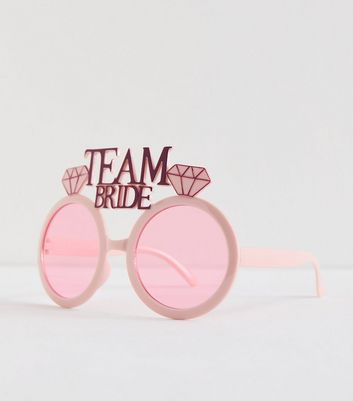 Pink Team Bride Sunglasses New Look
