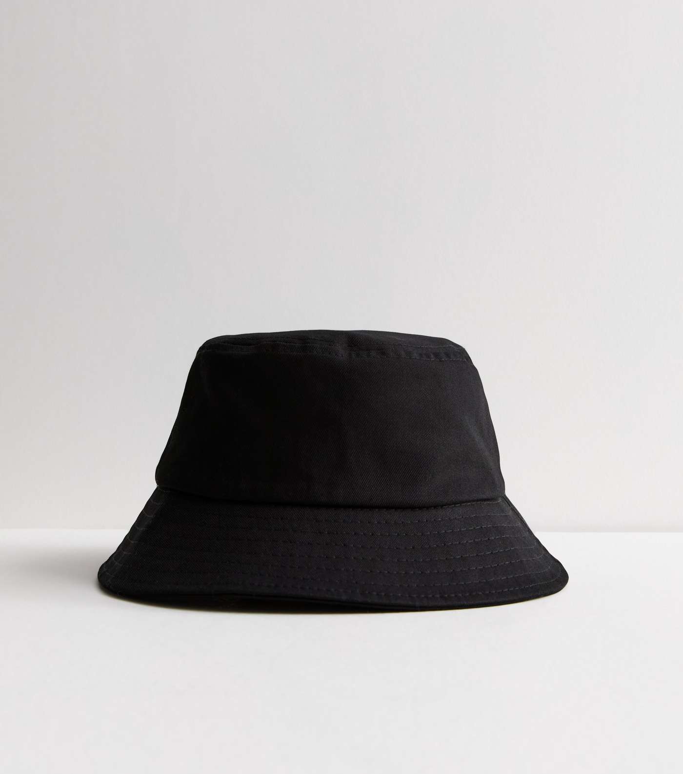 Black Cotton Bucket Hat Image 2