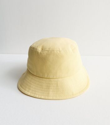 Pale yellow sales bucket hat