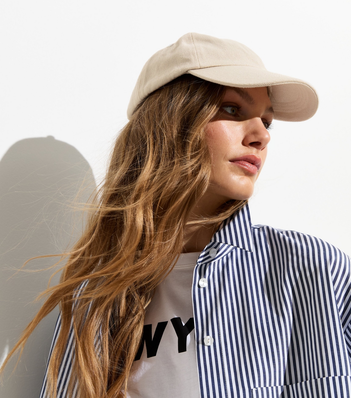 Stone Linen-Look Cap New Look