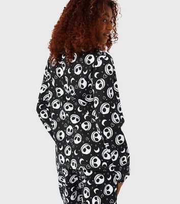 Skinnydip Black Pyjama Set with Disney Nightmare Before Christmas