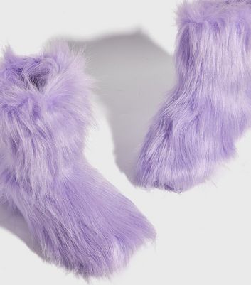 Purple cheap slipper boots