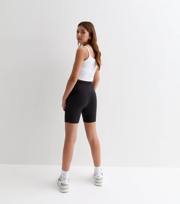 Girls black bike shorts sales