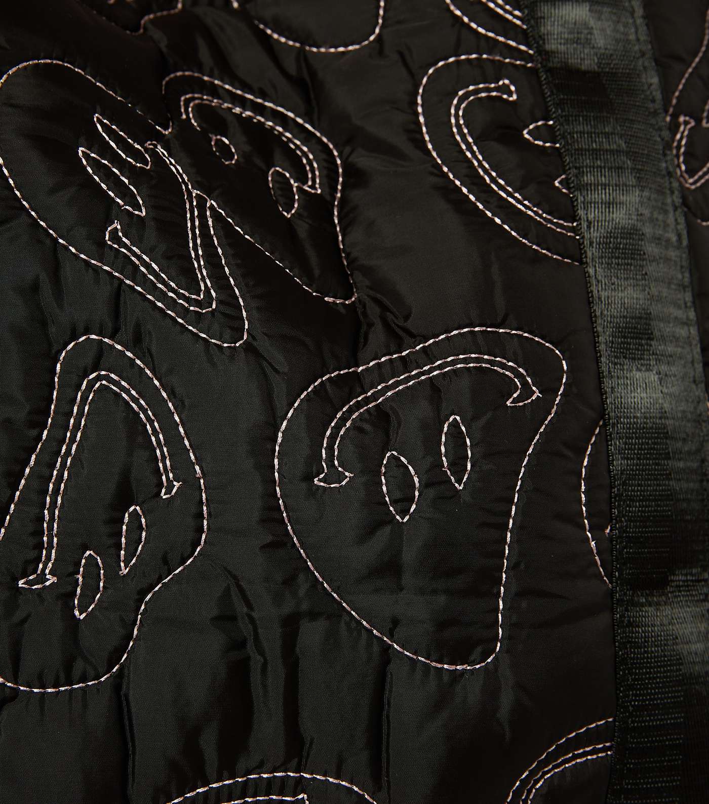Skinnydip Black Nylon Warped Face Print Tote Bag Image 3