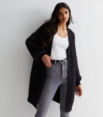 New look black boyfriend cardigan best sale