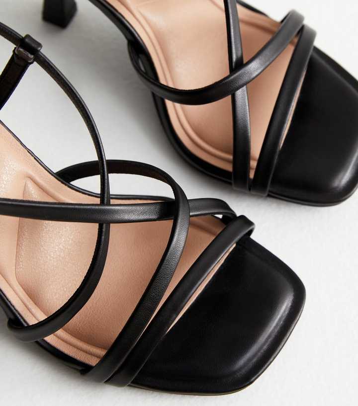 extra wide black sandals