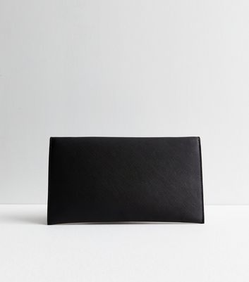 Large black envelope deals clutch bag