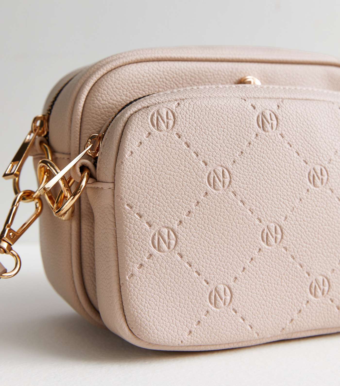 Pale Pink Double Cross Body Camera Bag Image 3