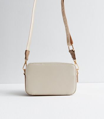 Off white leather deals crossbody bag