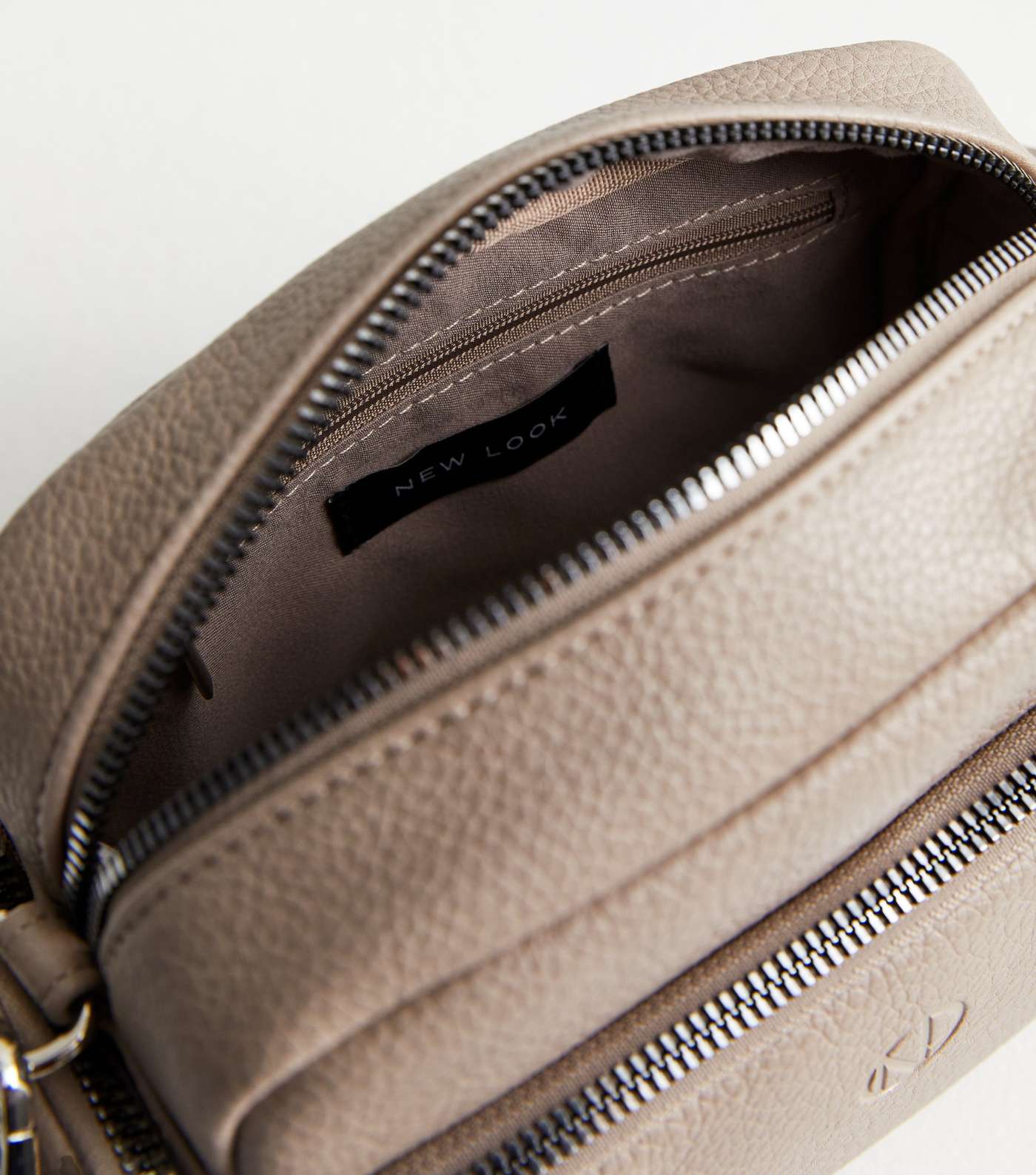 Mink Leather-Look Cross Body Camera Bag Image 5