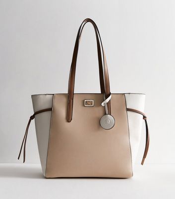 Leather look tote bag sale