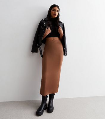 Rust petite 2024 midi skirt