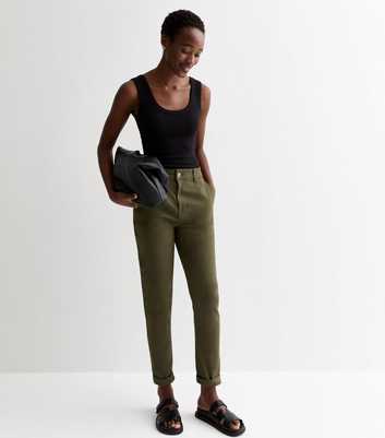 Women's Green Trousers, Khaki Trousers