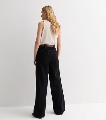 ALMOSTBLACK DENIM BELTED WIDE PANTS 黒　２ 23SS】 ALMOSTBLACK (オールモストブラック) 