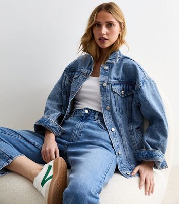 Blue Oversized Denim Jacket