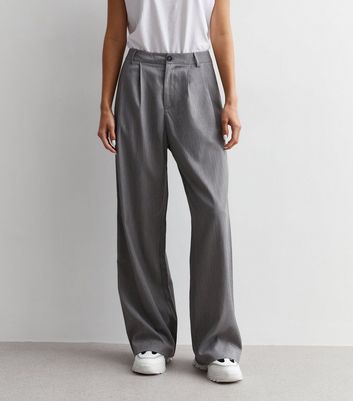 Jersey tie-up trousers with gathers at the waist :: LICHI - Online fashion  store