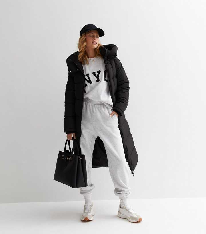 Pale Grey NYC Logo Oversized Sweatshirt