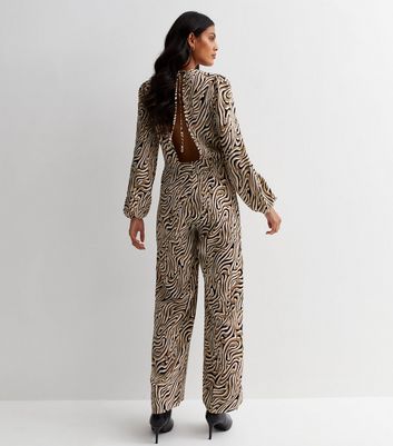 Giraffe store print jumpsuit